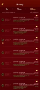 Instant withdrawals via UPI, Paytm, and Bank Transfer in XX5 GAME APK